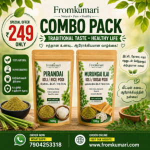 Pirandai [Adamant Creeper] and Moringa Leaf Idli/Dosa/Rice Powder